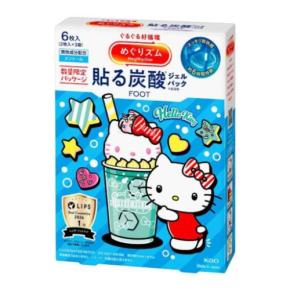 めぐりズム×ハローキティ♡夏限定の炭酸ジェルで疲れた足もすっきり！