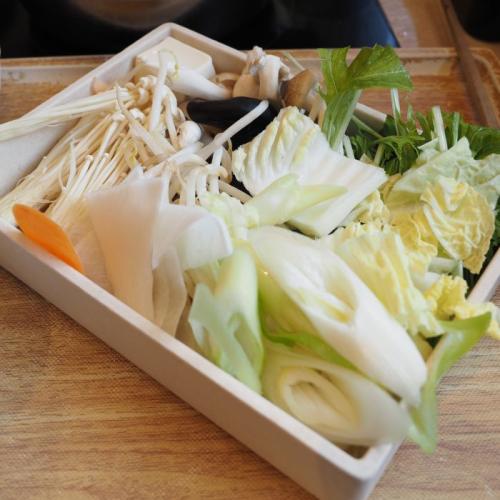 しゃぶしゃぶ美山の野菜