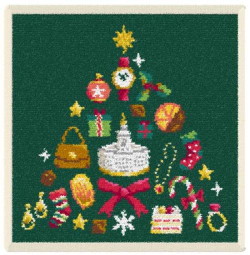 冬の贈り物に♪和光×フェイラー限定タオルハンカチ「WAKO TREE」登場