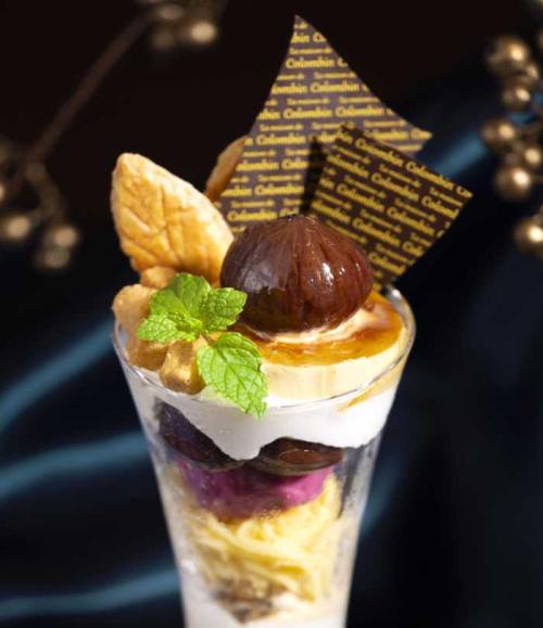 コロンバンの秋色マロンパフェが原宿サロンに登場♡京都・丹波栗