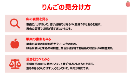 リンゴセミナーのスライド①