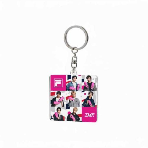 キーホルダー付き】FILA×IMP.コラボ マゼンタピンク スニーカー25cm t