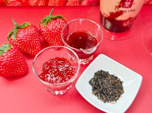 ゴンチャ25ホリデーのあまおうゼリー