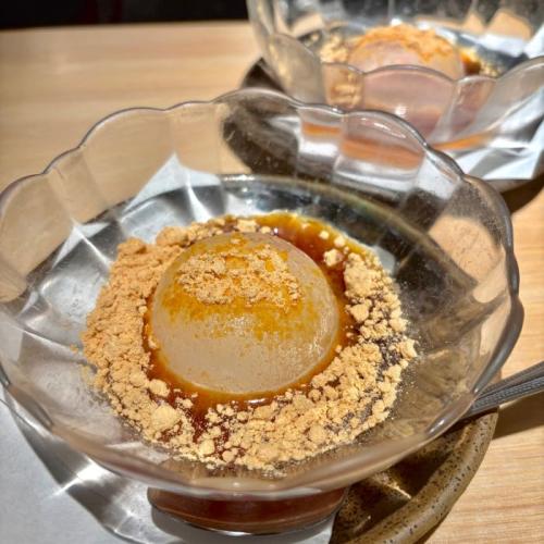 魚心あれば酒心のデザート1