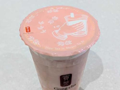 ゴンチャのいちご杏仁⑧