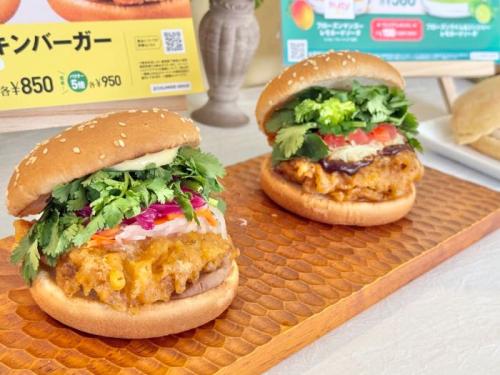 フレッシュネスバーガーのパクチー全体図