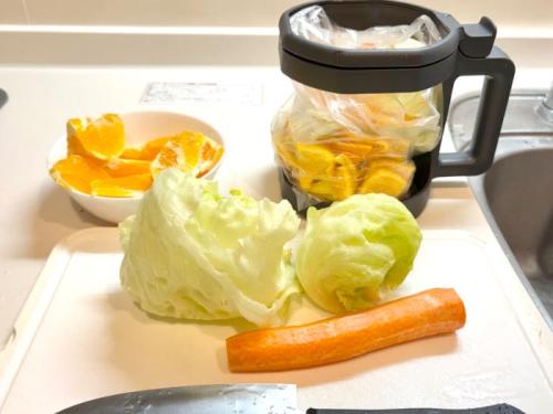 生ごみ乾燥機の使用中
