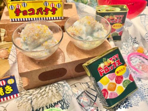 牛角夏祭りのザクザクキャンディーアイス