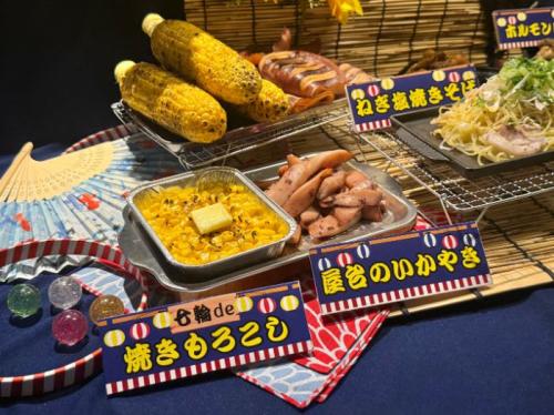 牛角夏祭りの焼きもろこし