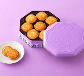 資生堂パーラーの花椿ビスケット限定缶が登場！上品なペールパープルに注目