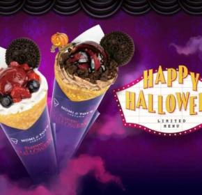 MOMI&TOY’Sのハロウィン限定クレープ登場！カシス香る大人の味わいを満喫