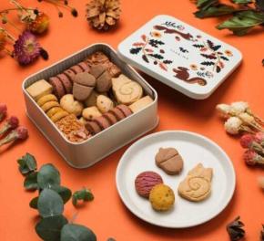 スナックミーの秋限定クッキー缶♡どんぐりや紫芋など7種の味わいを楽しんで