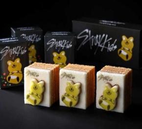 Stray KidsとFUQUOKKAがコラボ♡限定かたぬきバウムが福岡で発売