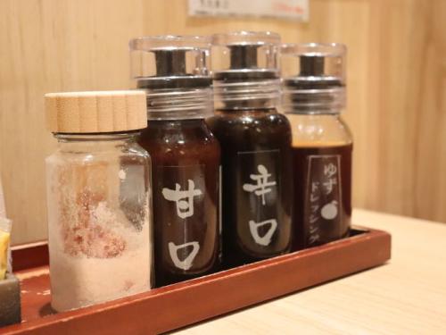 とんかつ神楽坂さくらの調味料