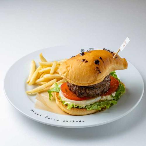 熱海プリン食堂のかばーがーハンバーグダブル