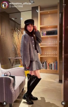 ほしのあき、48歳とは思えぬ美脚コーデ披露「スタイル変わらない!」と反響
