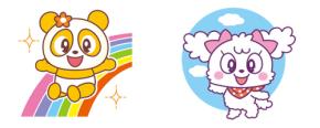 Nintendo Switch DL専用ソフト『みんなのおしゃべりチャット』 8月新作「虹色パンダーズ」「ふわふわりぼん」スタンプ配信のお知らせ