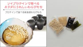 ぷるぷる、サクッと新食感！ 新作「ソイプロテイン（植物性）わらびもち」発売開始