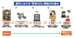 【日本初】圏外でもSOS送信！ヤマレコ新機能で遭難時の生存率に劇的ブースト