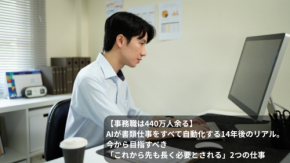 【事務職は440万人余る】AIが書類仕事をすべて自動化する14年後のリアル。今から目指すべき「これから先も長く必要とされる」2つの仕事