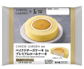 346円、ローソンの定番ロールにチーズケーキが丸ごと入った