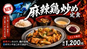 とりいちず、鶏むね×もも2種使いの麻辣定食が夏季限定で登場