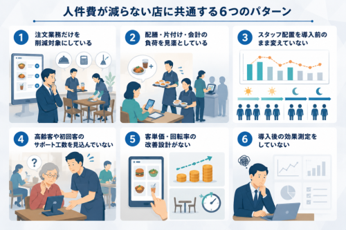 人件費が減らない店に共通する6つのパターン