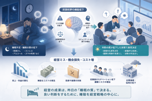 なぜ寝不足の経営者は危険なのか｜経営ミスは会議室ではなく寝室で始まる