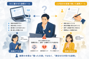 AIに謝罪メールを書かせるな｜生成AI時代の誠意の伝え方