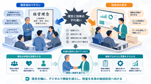 「経営理念」と「DX」が現場でぶつかる本当の理由