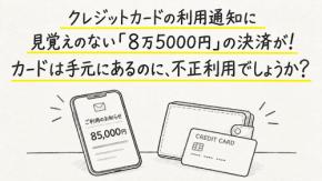クレジットカードの利用通知に、行ったこともない店で「8万5000円」の決済が表示されました。カードは手元にあるのに、どうしてこんな請求が発生するのでしょうか?