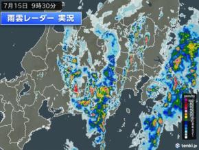 東海と関東は断続的に激しい雨や雷雨　滝のような雨の所も　大雨災害に警戒