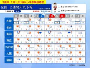 10日からの3連休は強烈寒波が襲来 日本海側は猛吹雪によるホワイトアウトに警戒