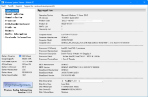 幅広いシステム情報を取得できる軽量のソフト「WinSview」