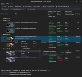 動画や画像の内容を解析し、重複ファイルを検出するソフト「Video Duplicate Finder」