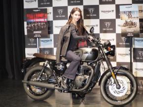 ダレノガレ明美、トライアンフのアンバサダーに就任!「なくてはならない相棒」バイク愛を語る