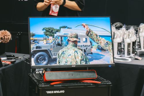 uchikoを施工した自衛隊の帽子
