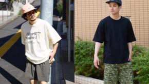 コーディネートにさりげないアクセントカラーを取り入れてシンプルな夏スタイルを個性的に。【買えるGO OUT】