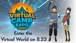 仮想空間から最新アイテムをお届け。バーチャルキャンプ展示即売会“Virtual Camp EXPO 2025”が 8/23（土）に開催！