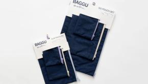 BAGGUのポーチセットを、ロンハーマンが別注。清潔感たっぷりの濃紺がソソる。