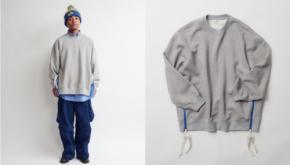 キャッチーなサイドジップを配した、ディガウェルの新作スウェットに注目。