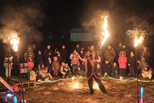 GO OUT CAMP 冬 2025 ファイヤーパフォーマンス