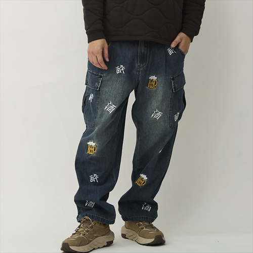 YOIDORE 酒好き カーゴパンツ