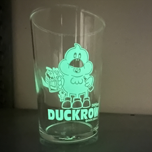 DUCKROW DEPART BEERはGASOLINE瓶ビールグラス 蓄光