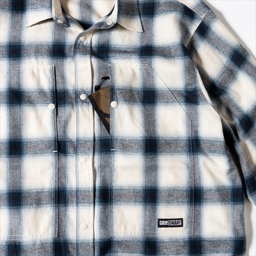 GRIP SWANY BRUSHED CHECK SHIRTS