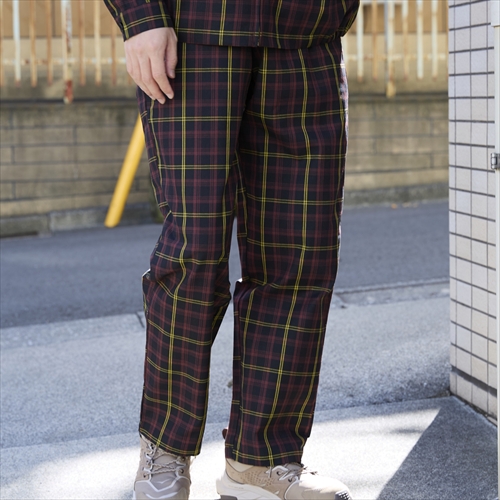 Cookman Chef Pants Semiwide FAT Tartan Check