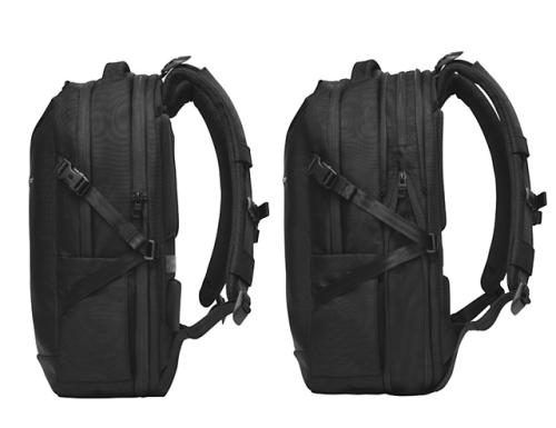 Tracks Expansion Backpackのマチの違い