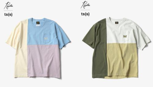 3COLOR BLOCK PRINT POCKET TEE
