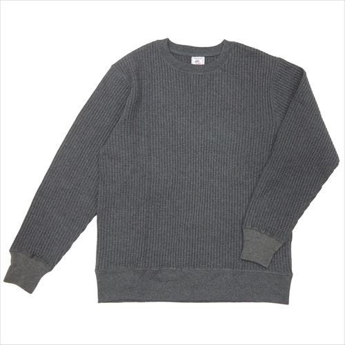 JEMORGAN ビッグワッフルクルーネック