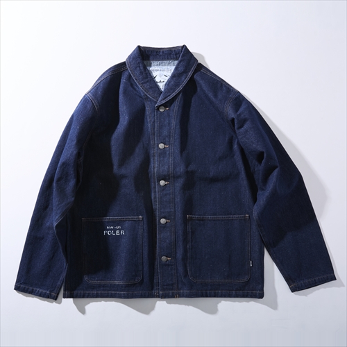 POLeR SHAWL COLLAR DENIM JACKET